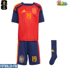 Spanien Lamine Yamal #19 Hemmatröja Barn VM 2026 Kortärmad (+ Korta byxor)